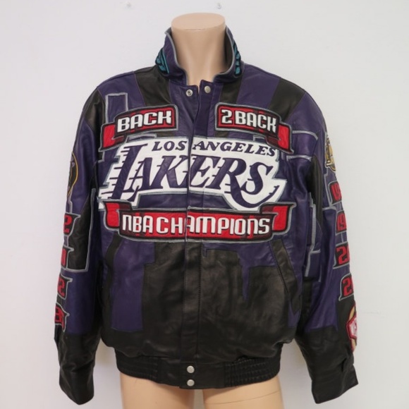 Jeff Hamilton Signed 2001 Lakers Jacket 